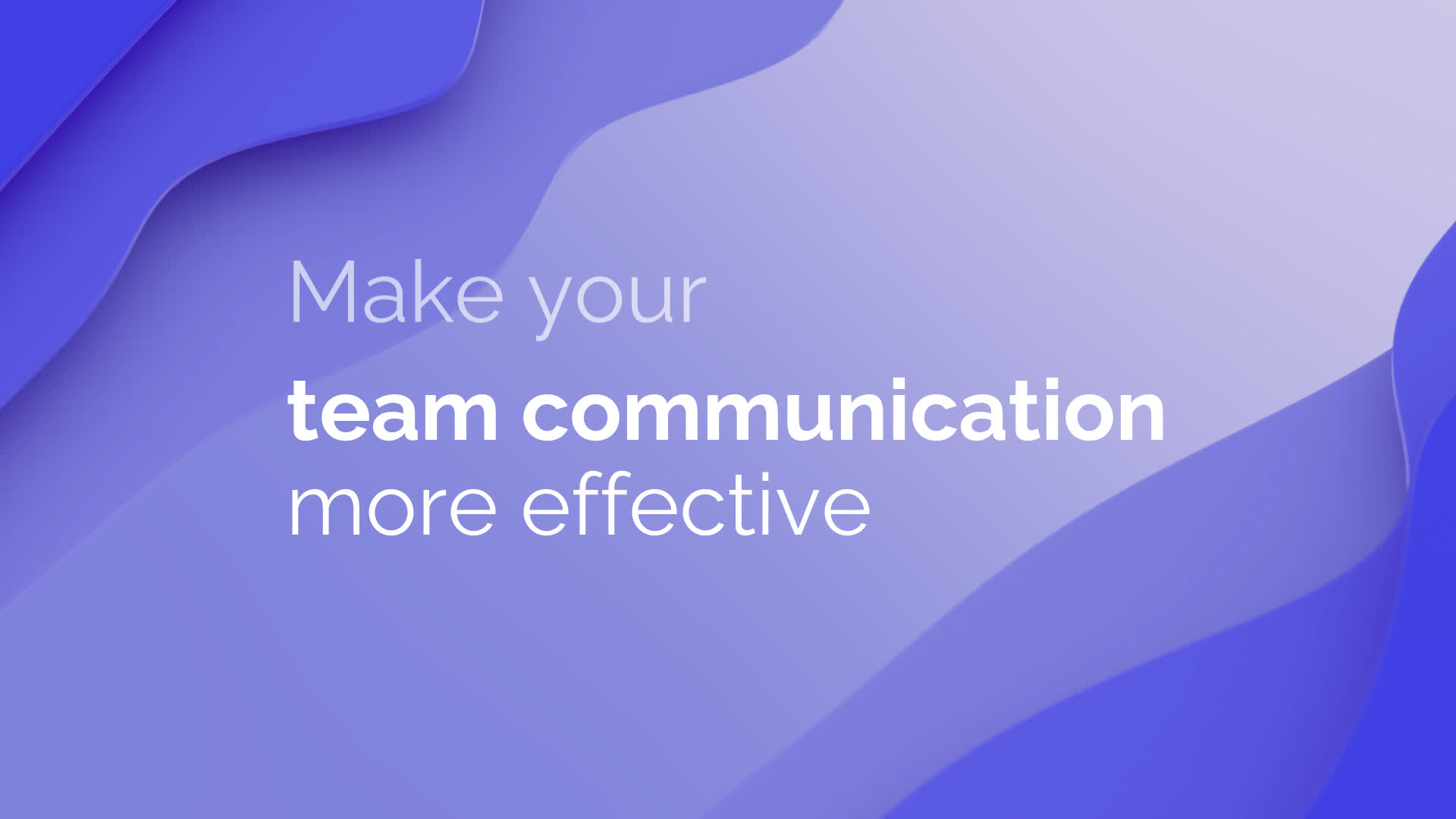 Animated motivational business graphic promoting enhanced team communication.