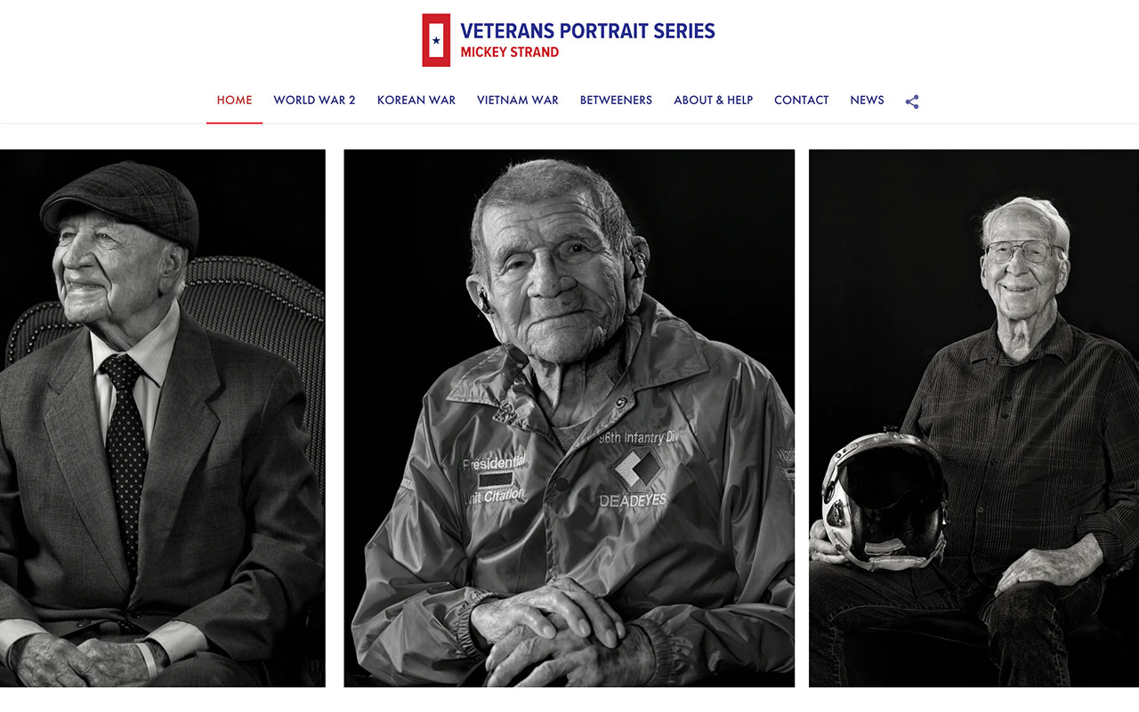 Veterans Portrait Series by Mickey Strand
