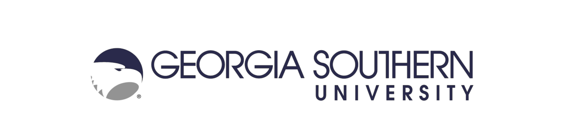 Logo of Georgia Southern University featuring an eagle head graphic to the left of the text "Georgia Southern University" in capital letters.